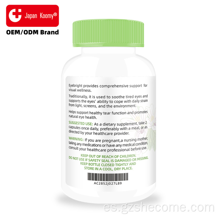 Shecome Eyebright Capsules Apoyo antioxidante para la salud de la visión